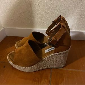 Steve Madden Open Toe Suede Wedge